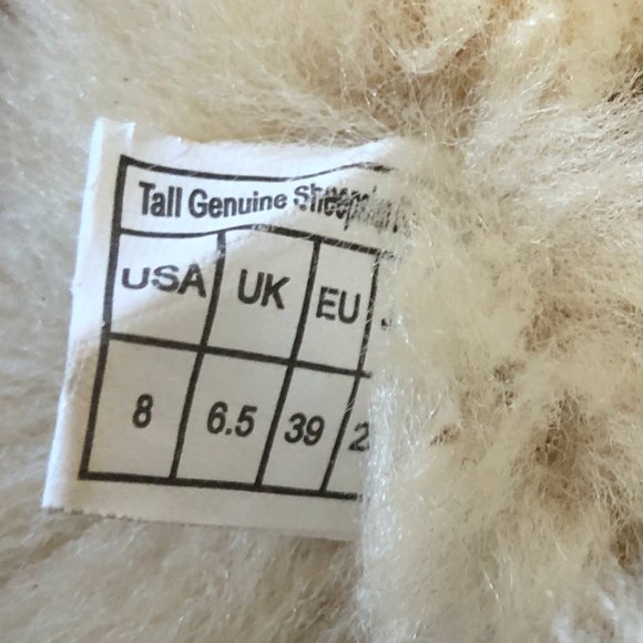 Cozie Steps Tall Genuine Sheepskin Boots Color/Chestnut Size/W8 - Picture 8 of 9